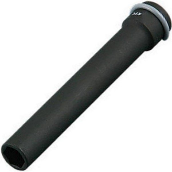9.5sq インパクトレンチ用ロングソケット(薄肉) ピン・リング付 19mm