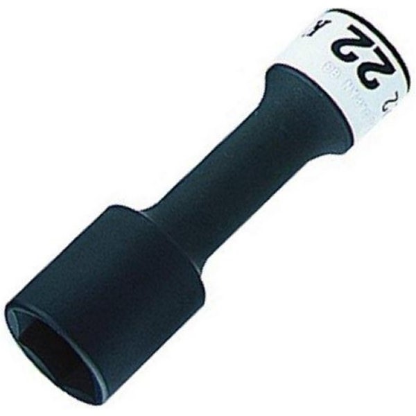 (12.7SQ)インパクト用 ホイールナット ソケット 22mm (ロング薄肉)