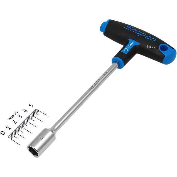 エルゴノミクスハンドル ソフトグリップ ナットドライバー 13mm 160mm ブルー