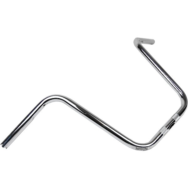 1インチハンドルバー 14インチ ボバー エイプ (ディンプル/穴あけ加工) クローム