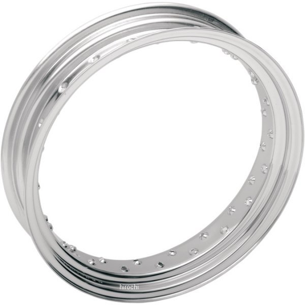 リム 18x4.25 40スポーク スパン スチール クローム センターメタルバルブ