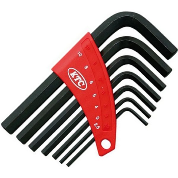 ボールポイントL形ロング6角棒レンチセット(7本組)