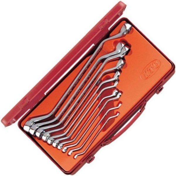 45°ロングめがねレンチセット (10本組)