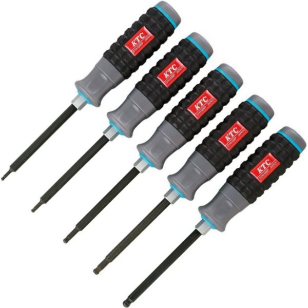 樹脂柄ボールポイントヘキサゴンドライバセット(5本組)