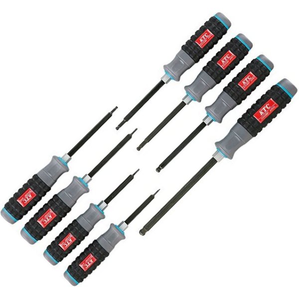 樹脂柄ボールポイントヘキサゴンドライバセット(8本組)