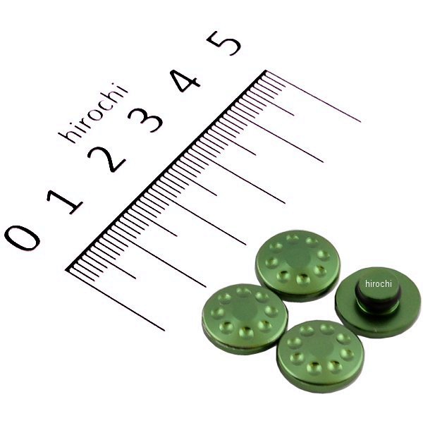 キャップボルトカバー M8用 4個入り ライトグリーン