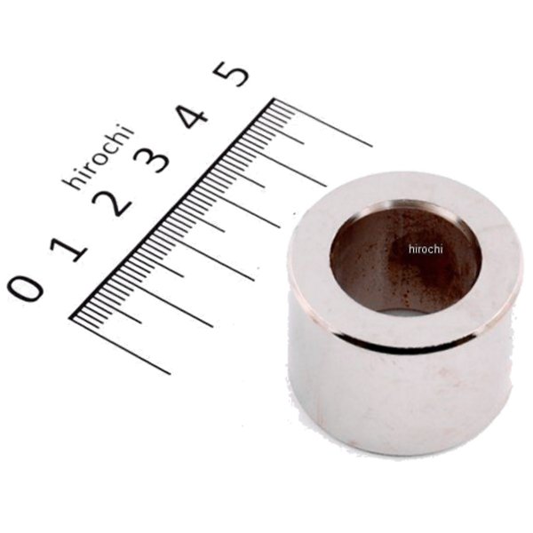 アクスルスペーサー アウター 3/4インチ 1-1/4インチ 0.9375インチ クローム