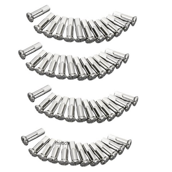 補修ニップル DRAGホイール用 ステンレス 40個入り ロング 0.965インチ