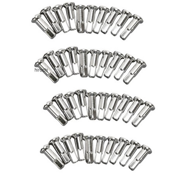 補修ニップル DRAGホイール用 ステンレス 40個入り 標準長 0.866インチ