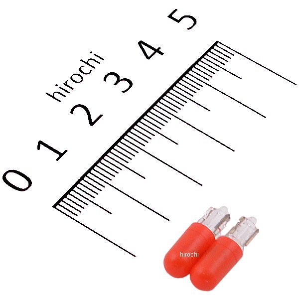 ノーマルバルブ 12V2W メーター/ポジション球 (レッド) (2個入り)