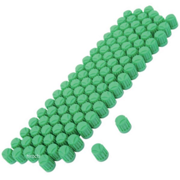 バルブ キャップ ステム 緑 100個入り