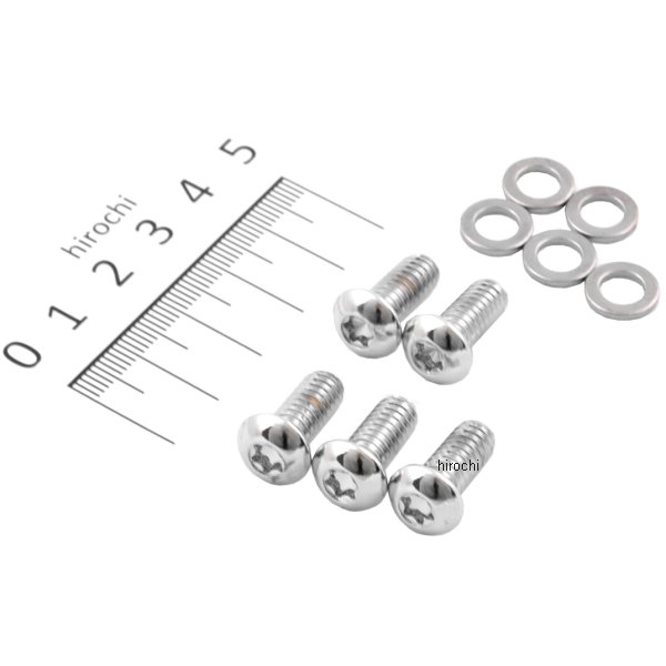 ボルトキット ダビーカバー 99年-17年 Twin Cam クローム/無地