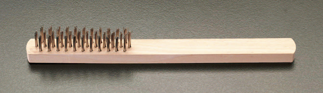 255mm ワイヤーブラシ(ステンレス 4列)