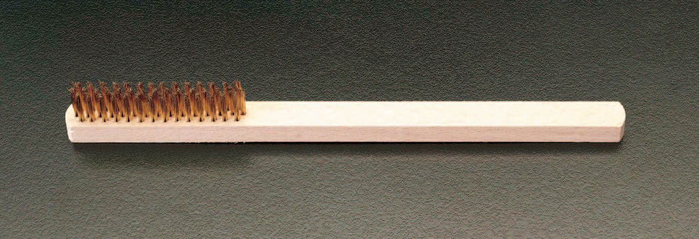 235mm ワイヤーブラシ(真鍮 4列)