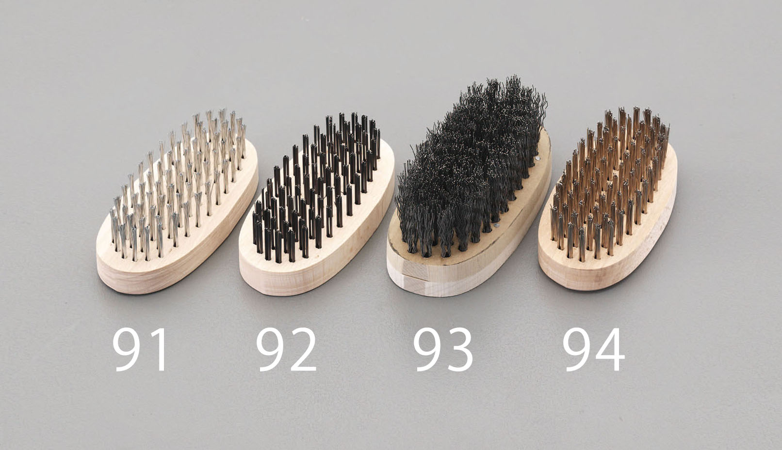 120mm 小判型ブラシ(ステンレス 6列)