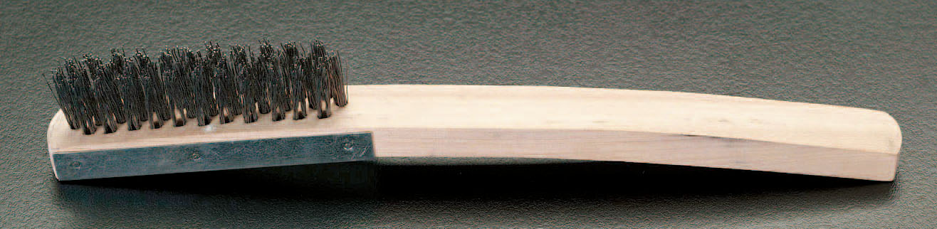 15x 90mm 柄付ワイヤーブラシ(スチール波線)