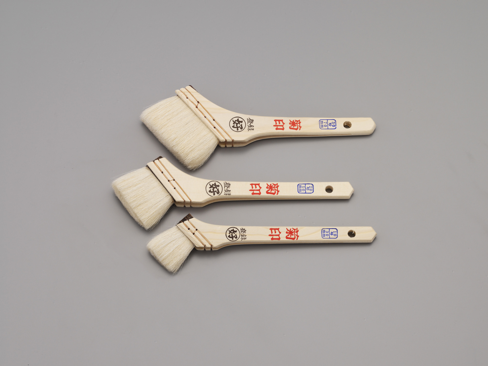 3本組 ラック ニス用刷毛