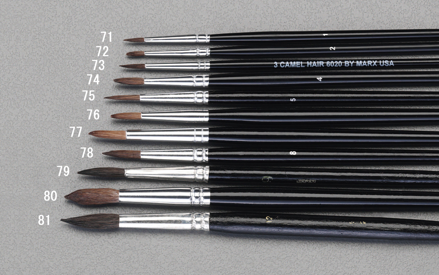 4号 丸 筆(ラクダ毛)