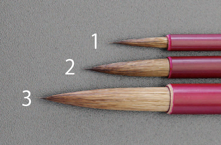 1号 文字筆(馬毛)