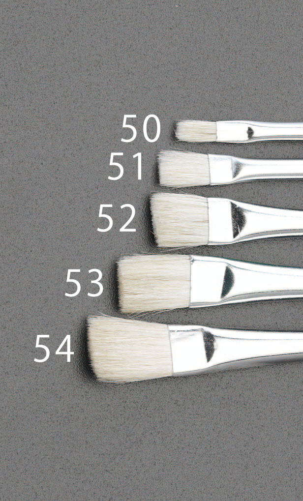 4号 平 筆(羊毛/白)