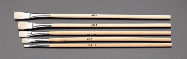 5本組 平 筆(1号-5号)
