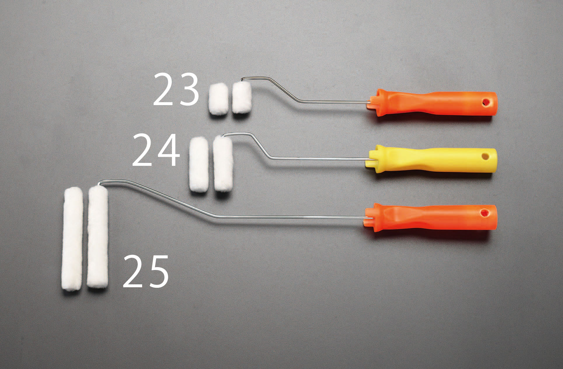 25mm(3mm) スモールローラー刷毛セット(短毛)