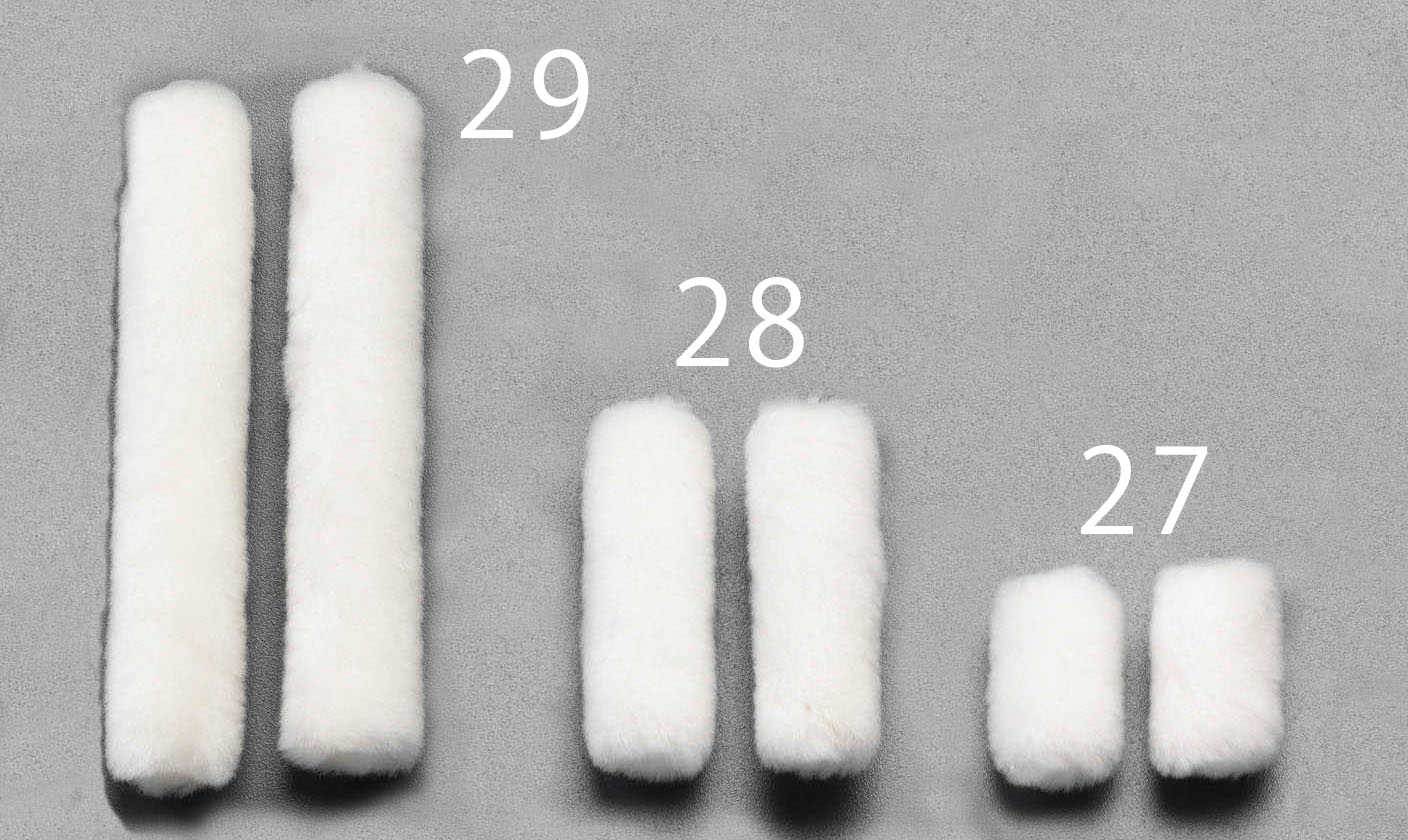 25mm(3mm) 交換用スモールローラー(短毛/2本)