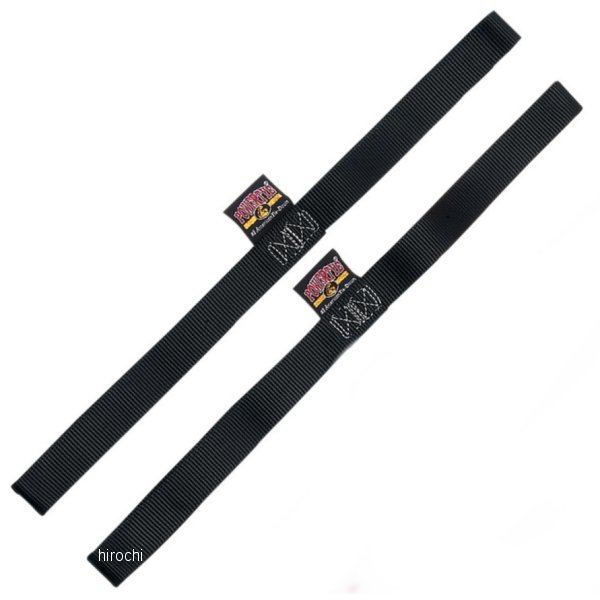 延長用 幅1インチ(25mm) ソフト-タイ 18インチ(457mm) 黒 (左右ペア)