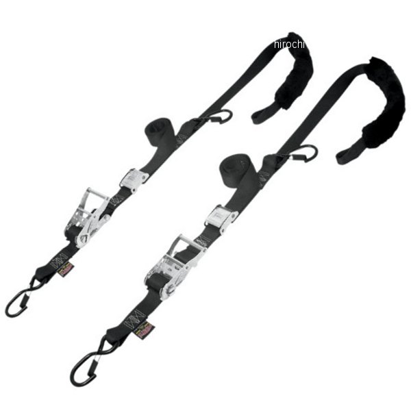 幅1.5インチ(38mm) ラチェット/カム タイダウン ストラップ6.5フィート(1.98m) (左右ペア)