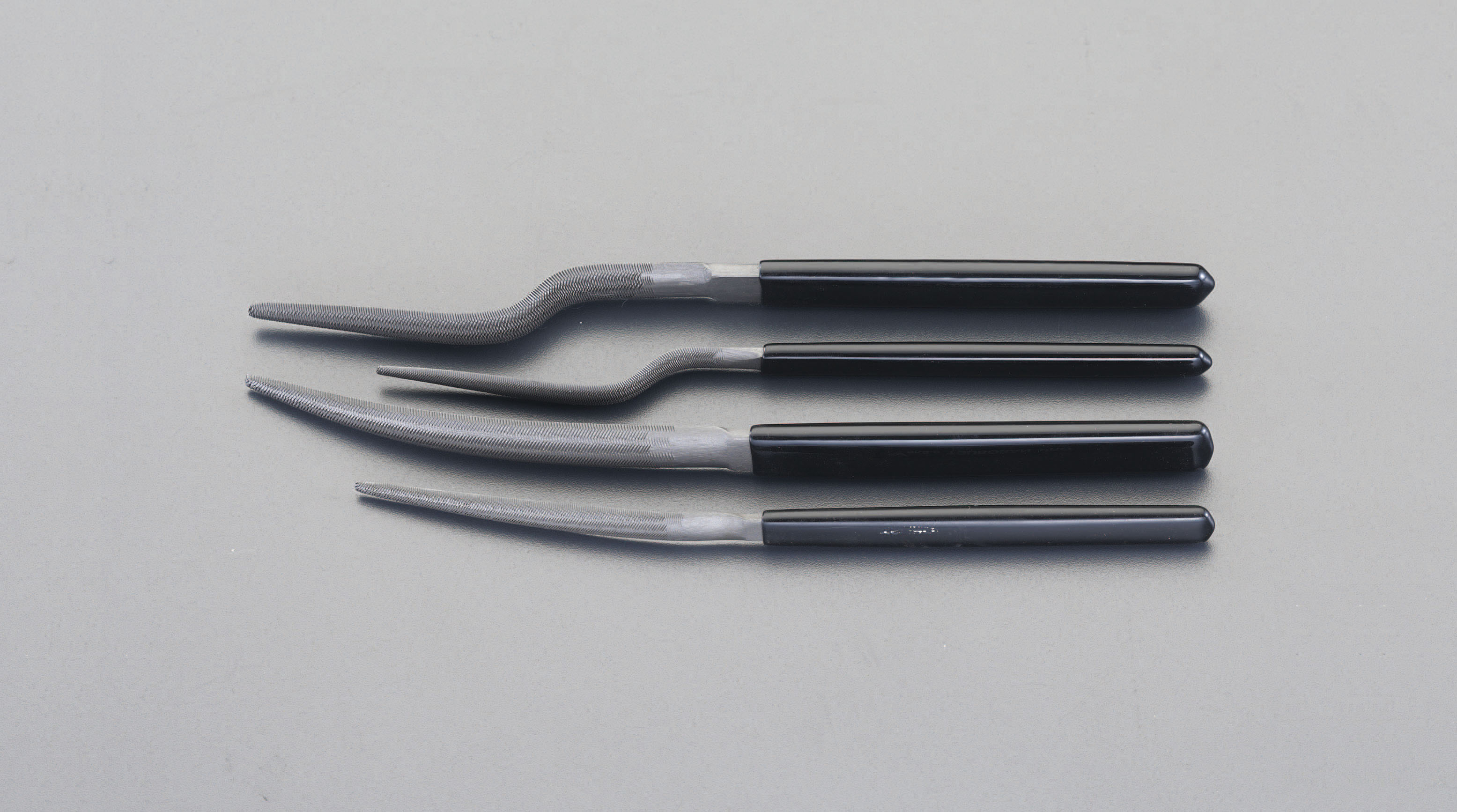 185-215mm やすり(クランク 舟形 半丸/4本組)