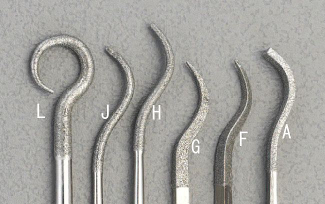 140mm ダイヤモンド鏝やすり(片鏝 丸/金型用)