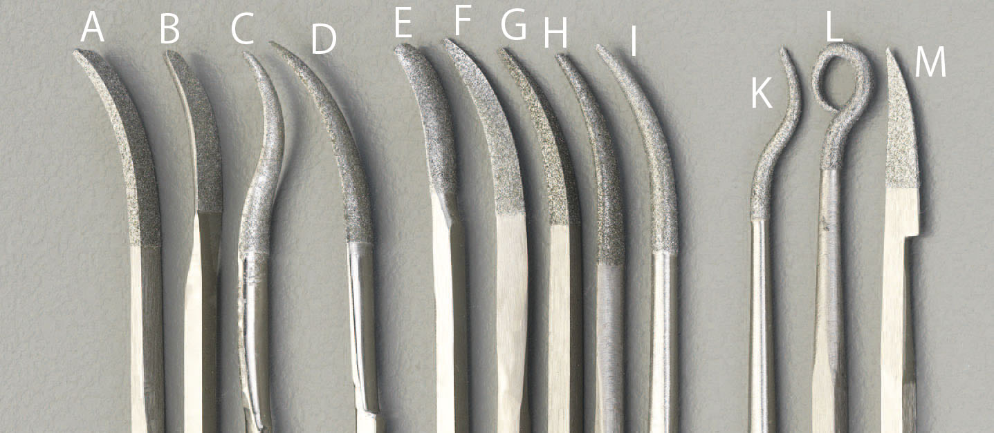 170mm ダイヤモンド鏝やすり(三角/金型用)