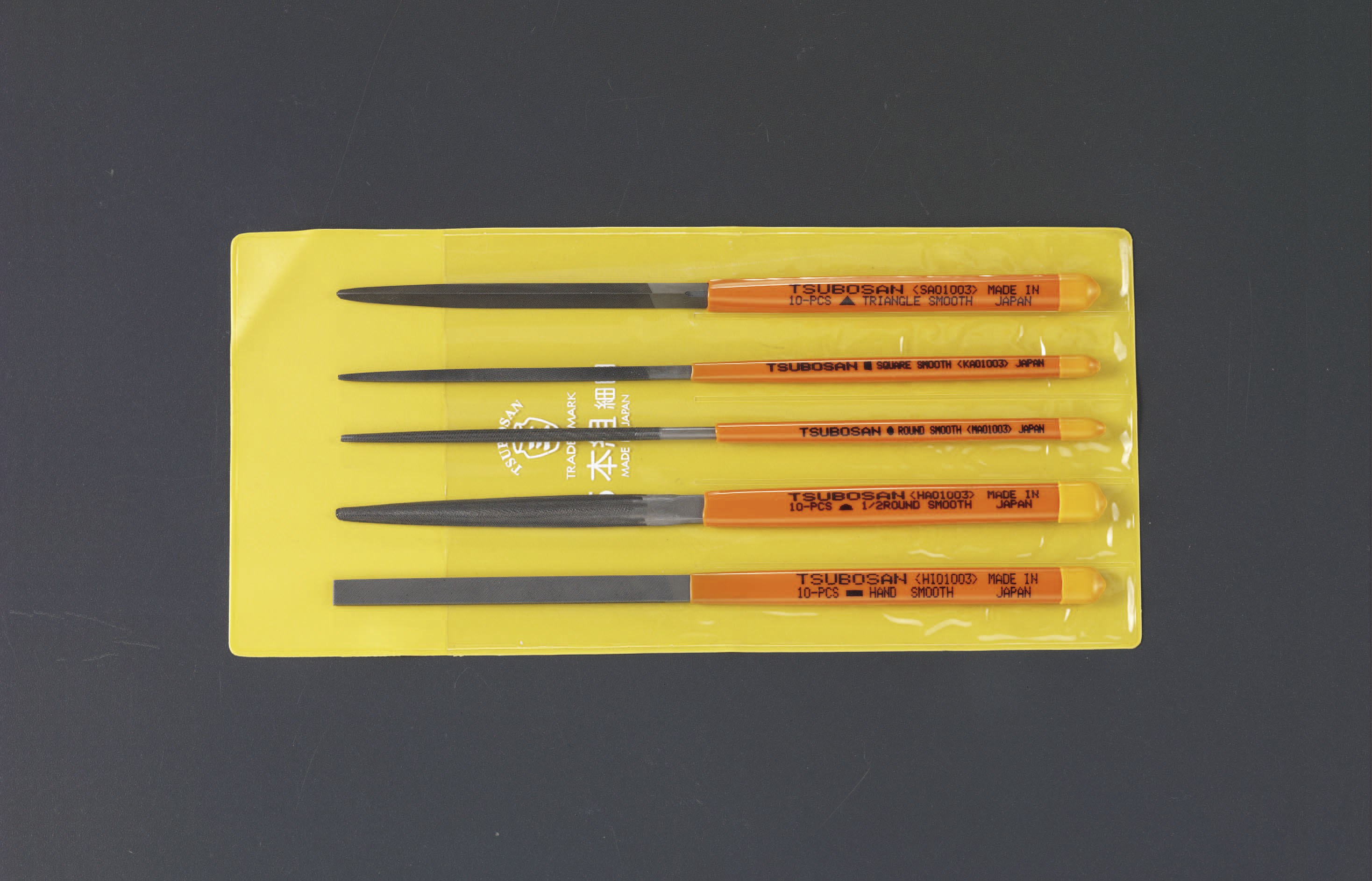 170mm やすり(5種 5本組/細目)