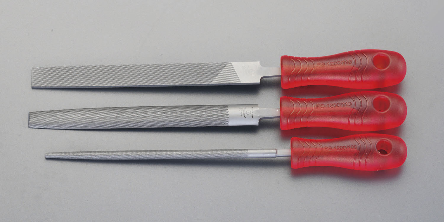 250mm 鉄工やすり(3種 3本組/中目)