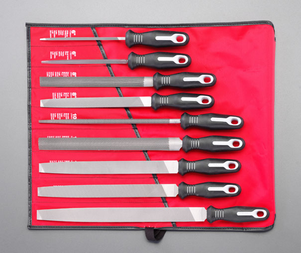 150-300mm 鉄工やすり(9本組 4サイズ/粗-油)