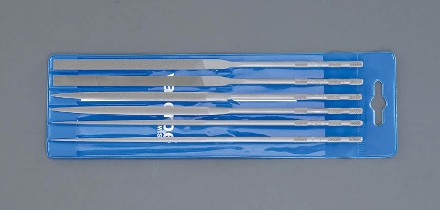 200mm 精密やすり(平 半丸 丸-6本/粗 油目)