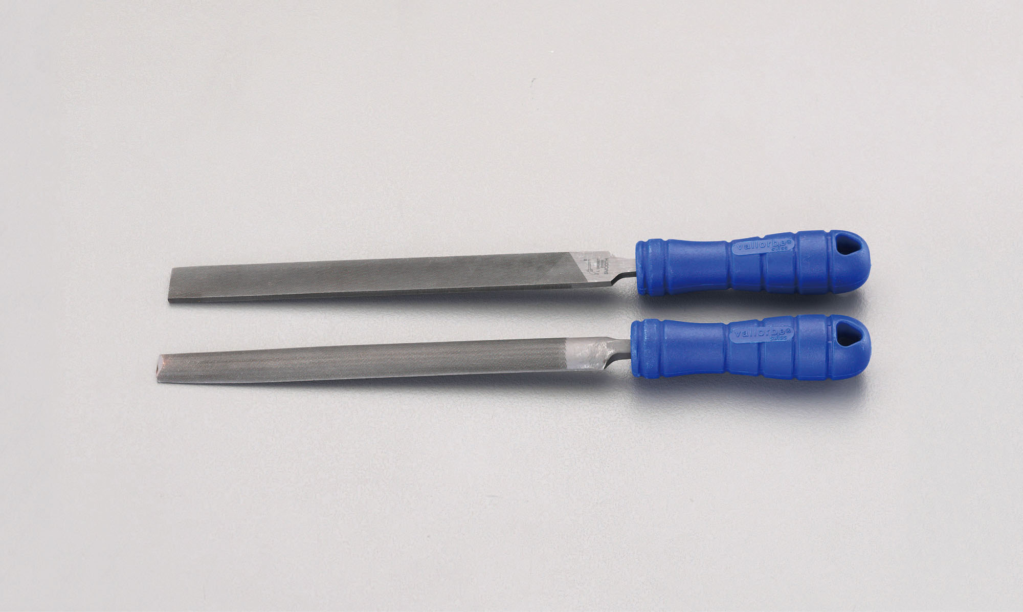 200mm 鉄工やすり(平 半丸-2本組/粗目)