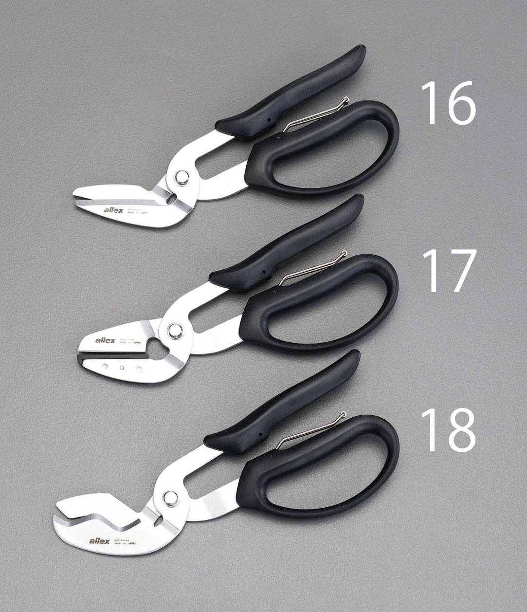 230mm はさみ 波板用(バネ付/ステンレス製)