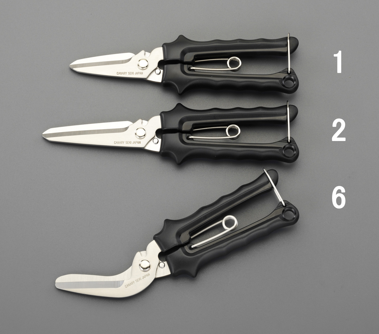 215mm はさみ 万能(バネ付/ステンレス製)