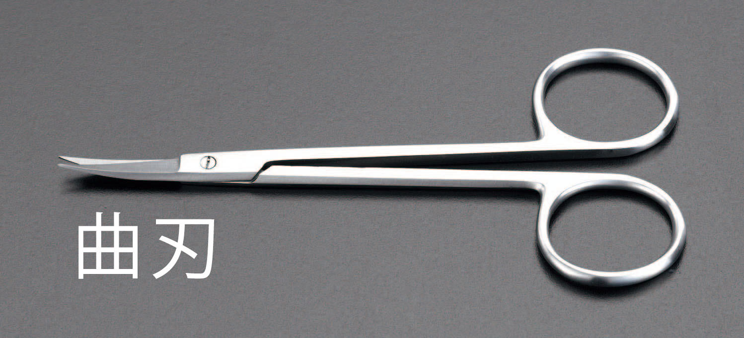 EA540ME27  90mm はさみ 精密 ステンレス製/曲刃