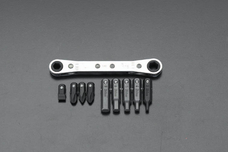 1/4"Hex ドライバービットセット ラチェット付