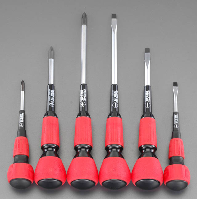 EA557AB6  6本組 + ドライバー電工 パワーグリップ