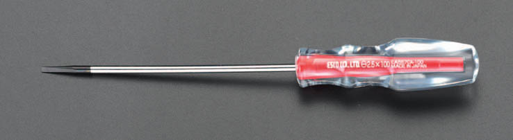 EA557CA75  2.5x 75mm ドライバー 細軸 クリスタル