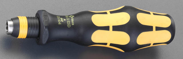 EA560WV33  1/4"Hex/117mm ドライバーハンドル クイック/ESD