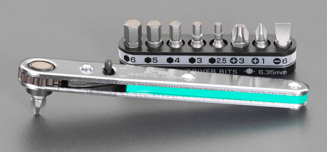 EA56211  + Hex ドライバーセット ラチェット ハンドル付
