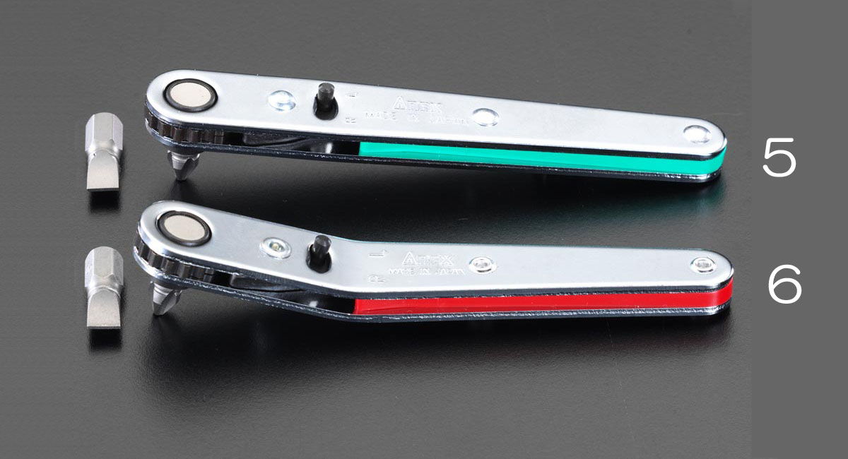 EA5626  + ドライバーセット オフセット型 ラチェット式