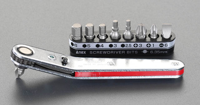 EA5629  + Hex ドライバーセット オフセット型 ラチェット
