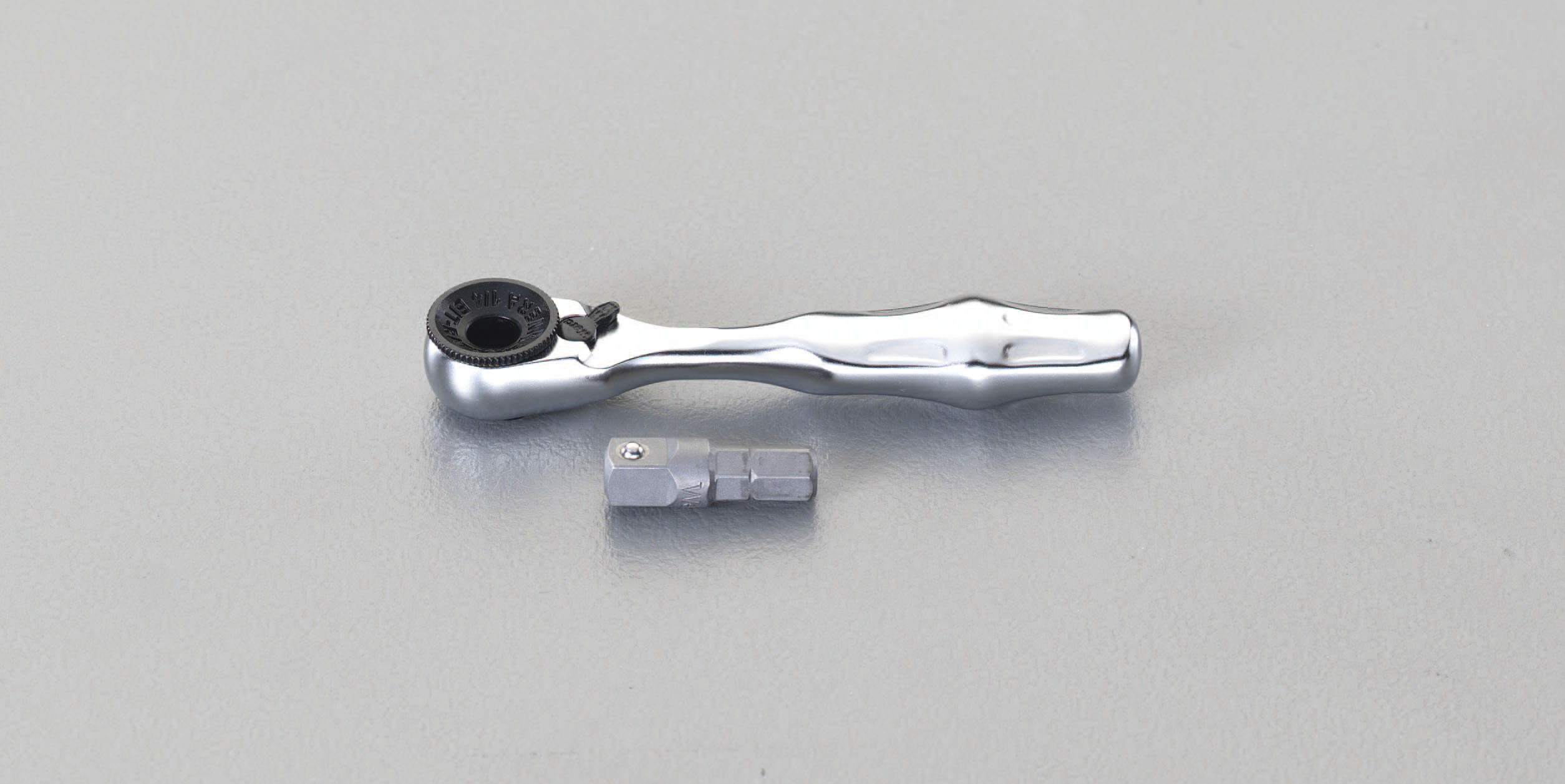 EA562WA1  1/4"Hex/87mm ラチェットハンドル 1/4"sqアダプター付