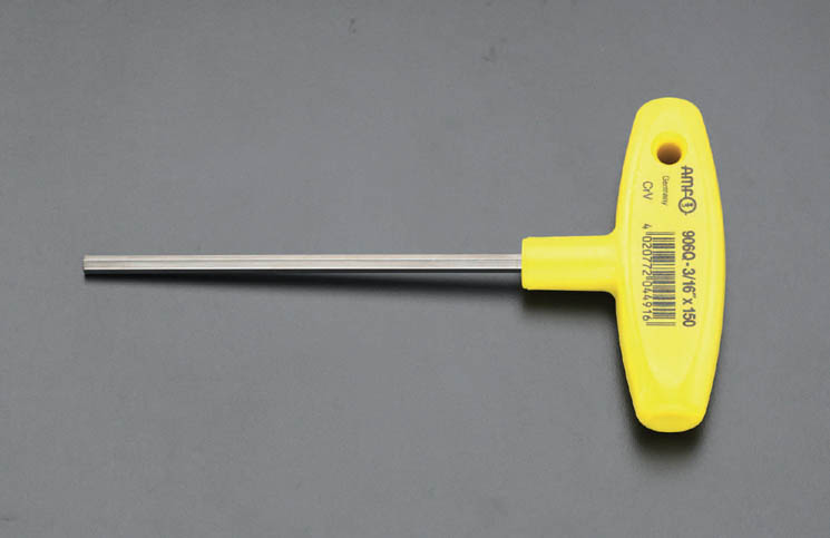 1/4"x150mm Hexagon ドライバー(Tハンドル)