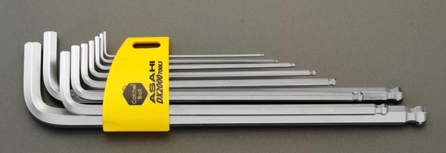 9本組 Ball Hex}キーレンチ(ホールド機能付)